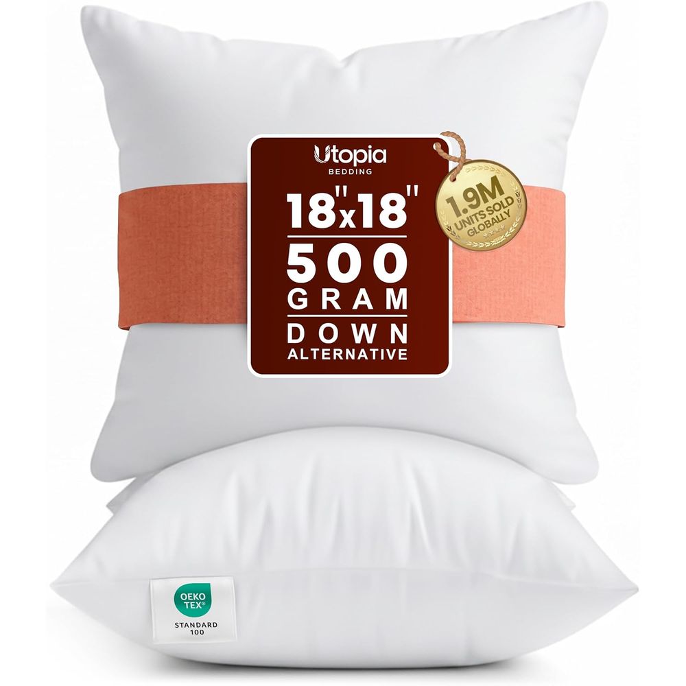 Pillow Insert 18X18 - Para białych wkładek do poduszek 18x18