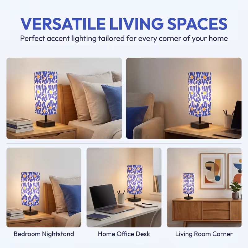 Nowoczesna, kolorowa lampa sto – Home Textiles Usa recenzja i cena